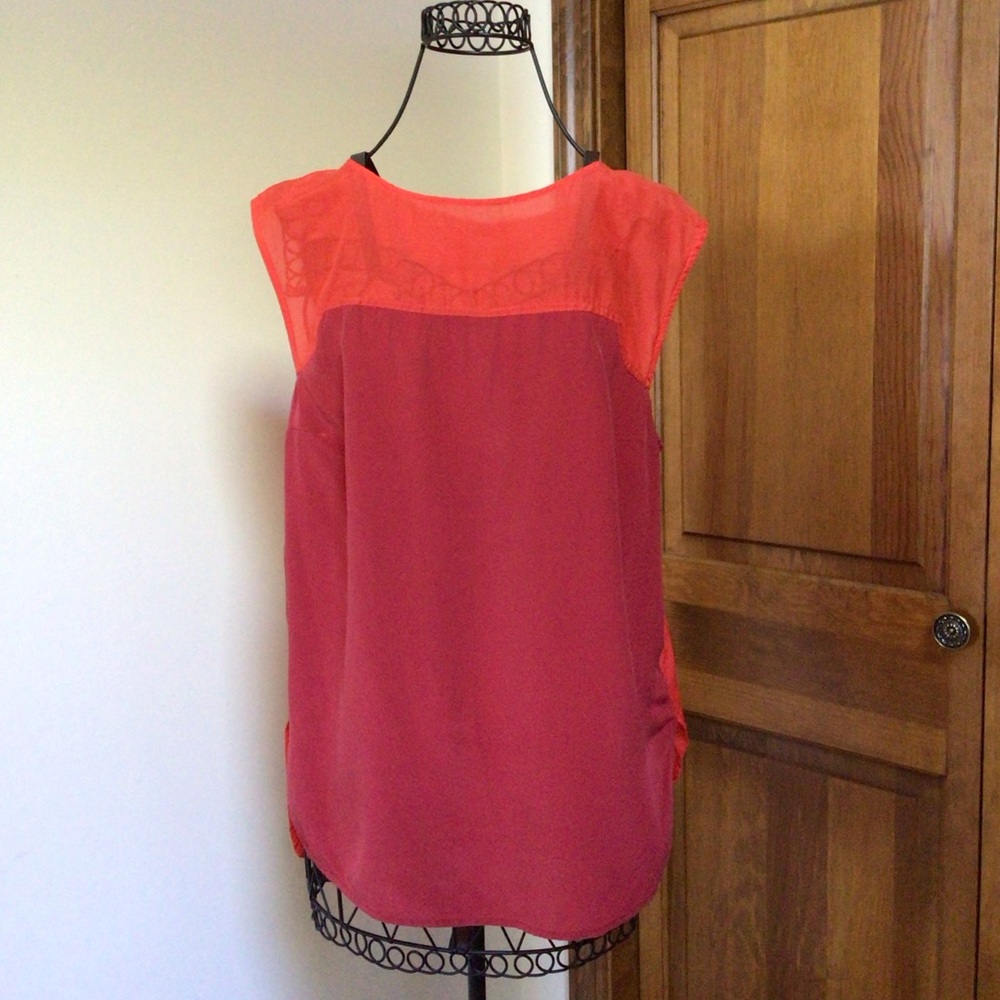 TR designs silk/cotton top, Small